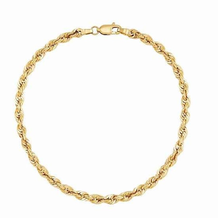 Jewelry * | Wholesale Everlasting Gold 10K Gold Hollow Glitter Chain Bracelet