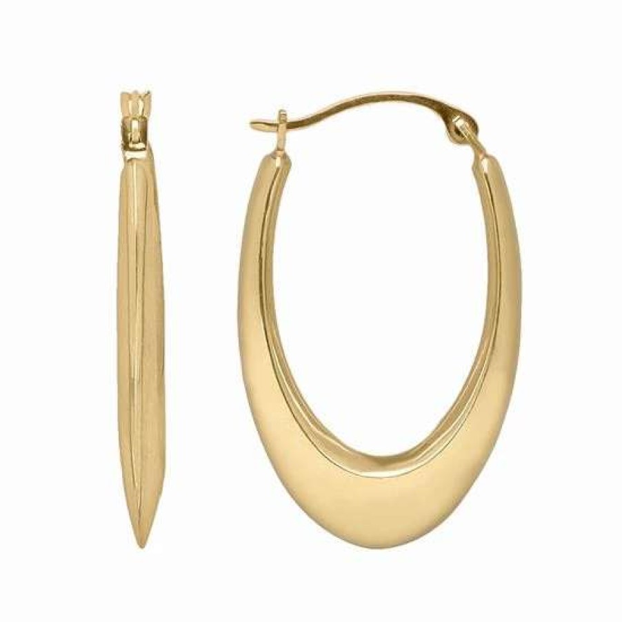 Jewelry * | Top 10 Everlasting Gold 10K Gold U-Hoop Earrings