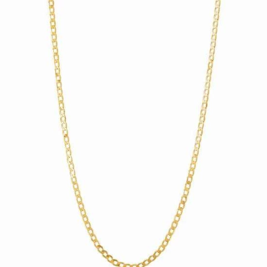 Jewelry * | Brand New Everlasting Gold 10K Gold 1.85 Mm Solid Curb Chain Necklace 22 In.