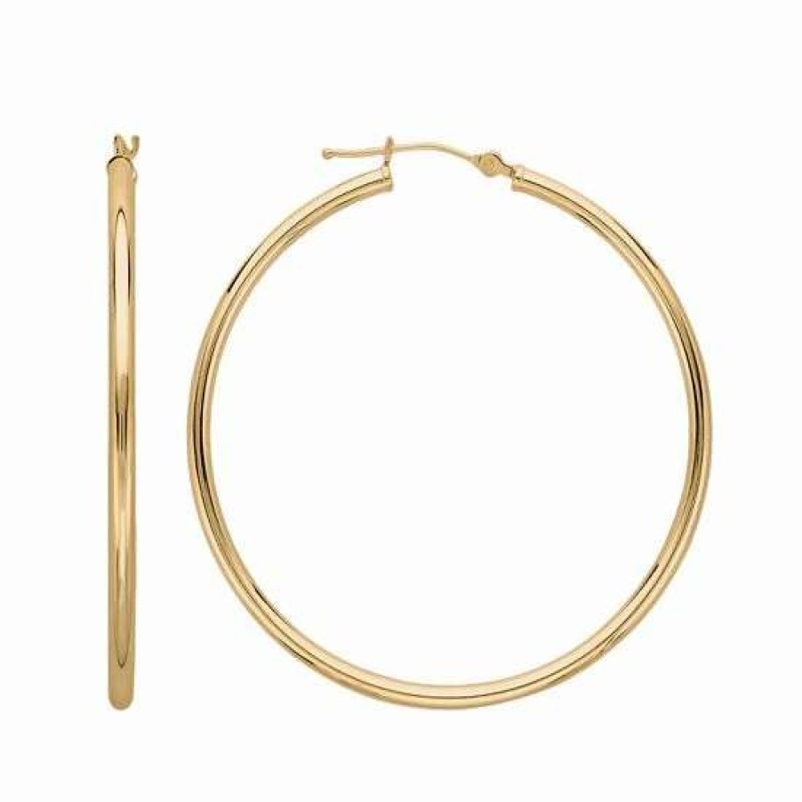 Jewelry * | Buy Everlasting Gold 10K Gold Hoop Earrings