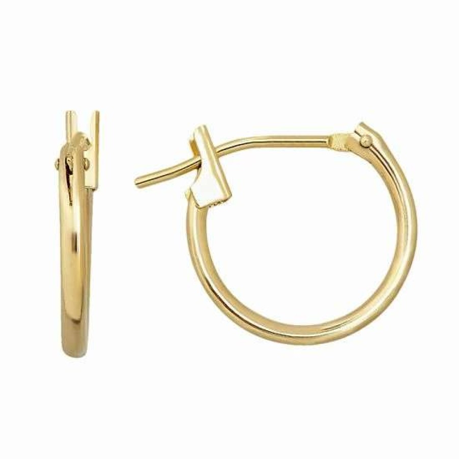 Jewelry * | Coupon Everlasting Gold 10K Gold Hoop Earrings