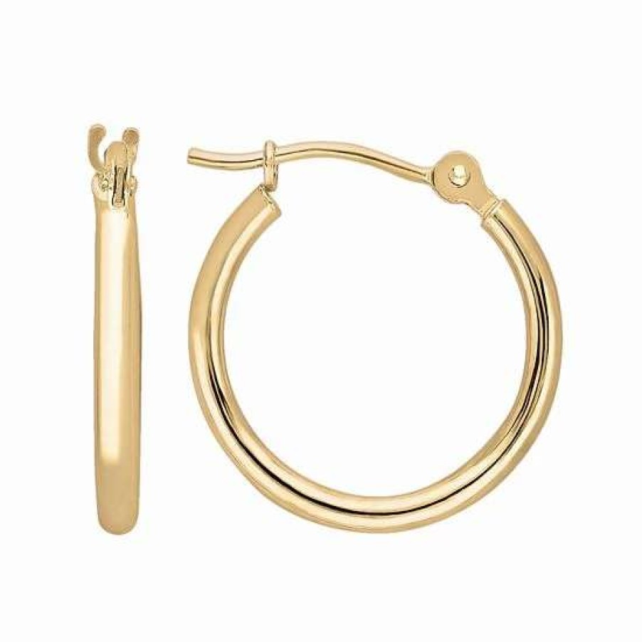 Jewelry * | Best Deal Everlasting Gold 10K Gold Hoop Earrings