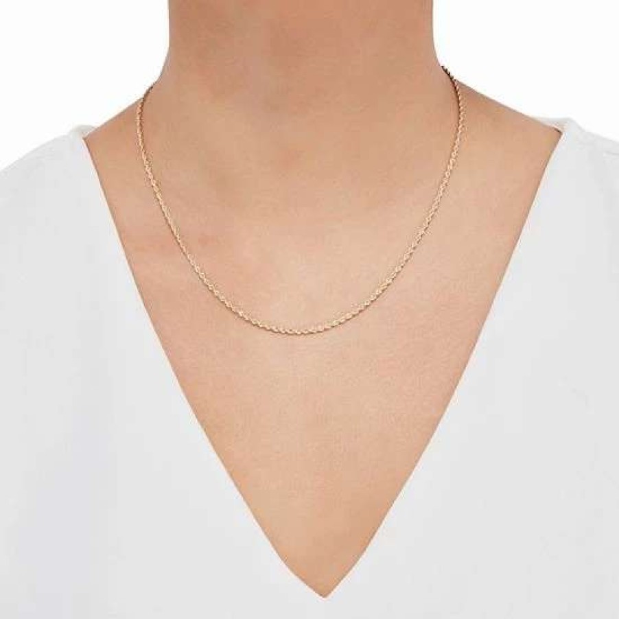 Jewelry * | Best Pirce Everlasting Gold 14K Gold Rope Chain Necklace