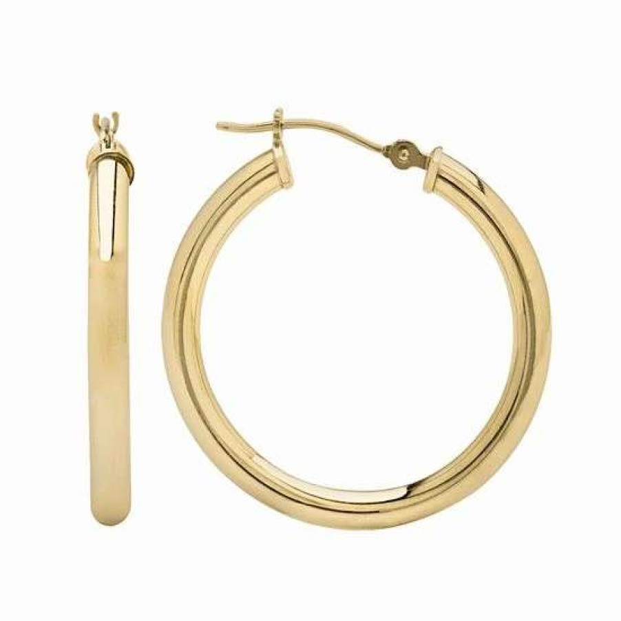 Jewelry * | New Everlasting Gold 10K Gold Hoop Earrings