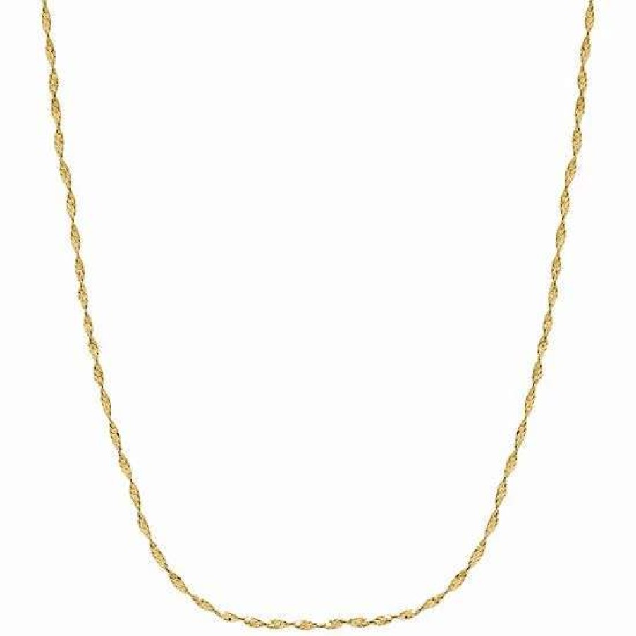 Jewelry * | Outlet Everlasting Gold 14K Gold Singapore Chain Necklace 18 In.