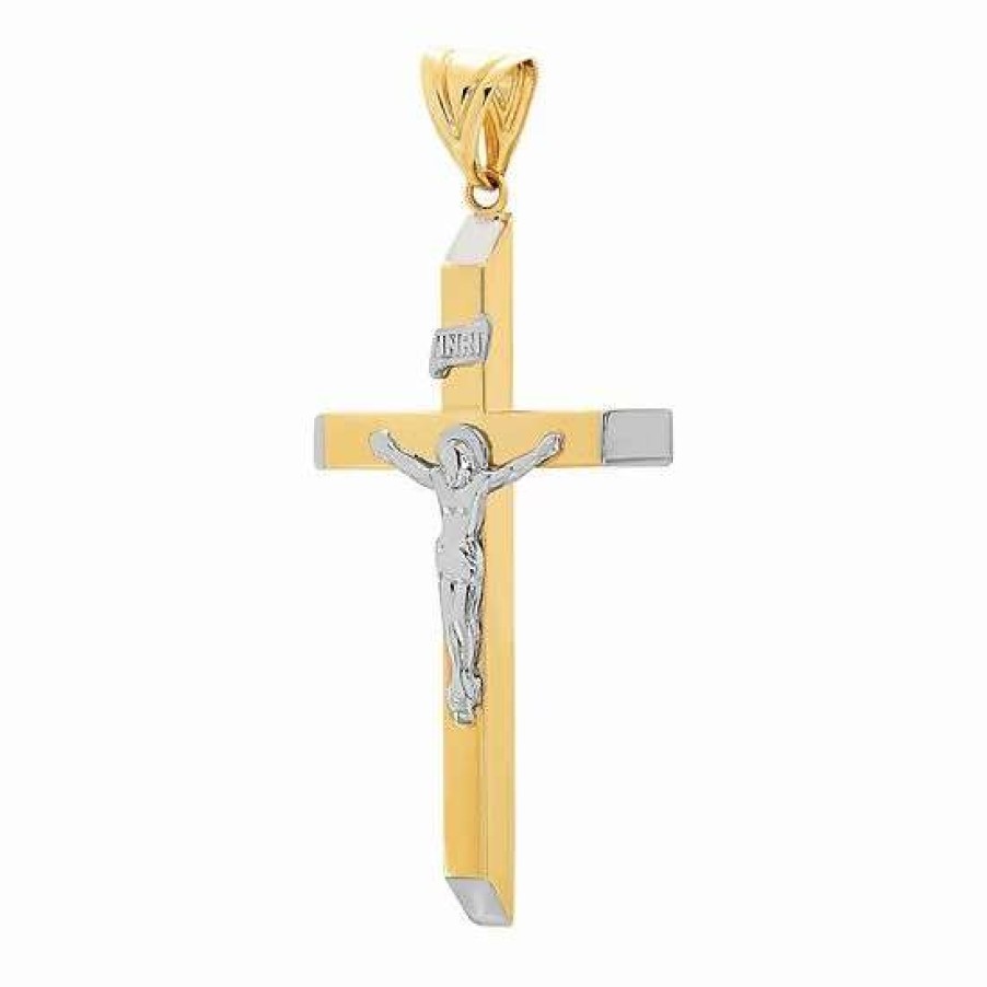 Jewelry * | Cheapest Everlasting Gold 10K Gold Crucifix Charm