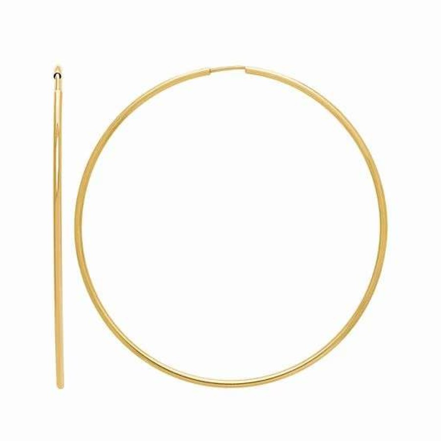 Jewelry * | Coupon Everlasting Gold 14K Gold Hoop Earrings