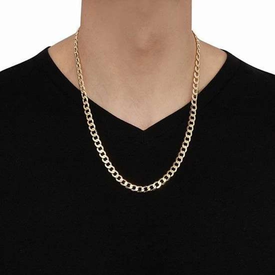 Jewelry * | Buy Everlasting Gold Men'S 14K Gold Curb Chain Necklace 22 In.