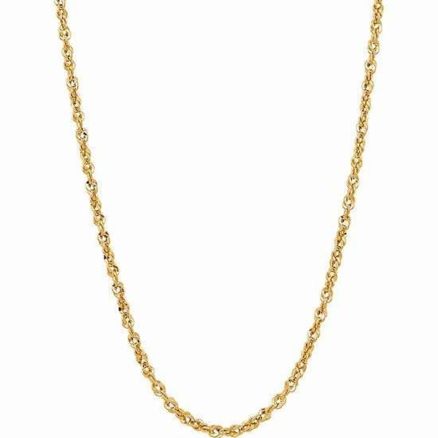 Jewelry * | New Everlasting Gold 14K Gold 2.5 Mm Rope Chain Necklace