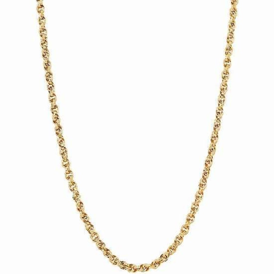 Jewelry * | Discount Everlasting Gold Polished Rolo Chain Necklace 20 In.