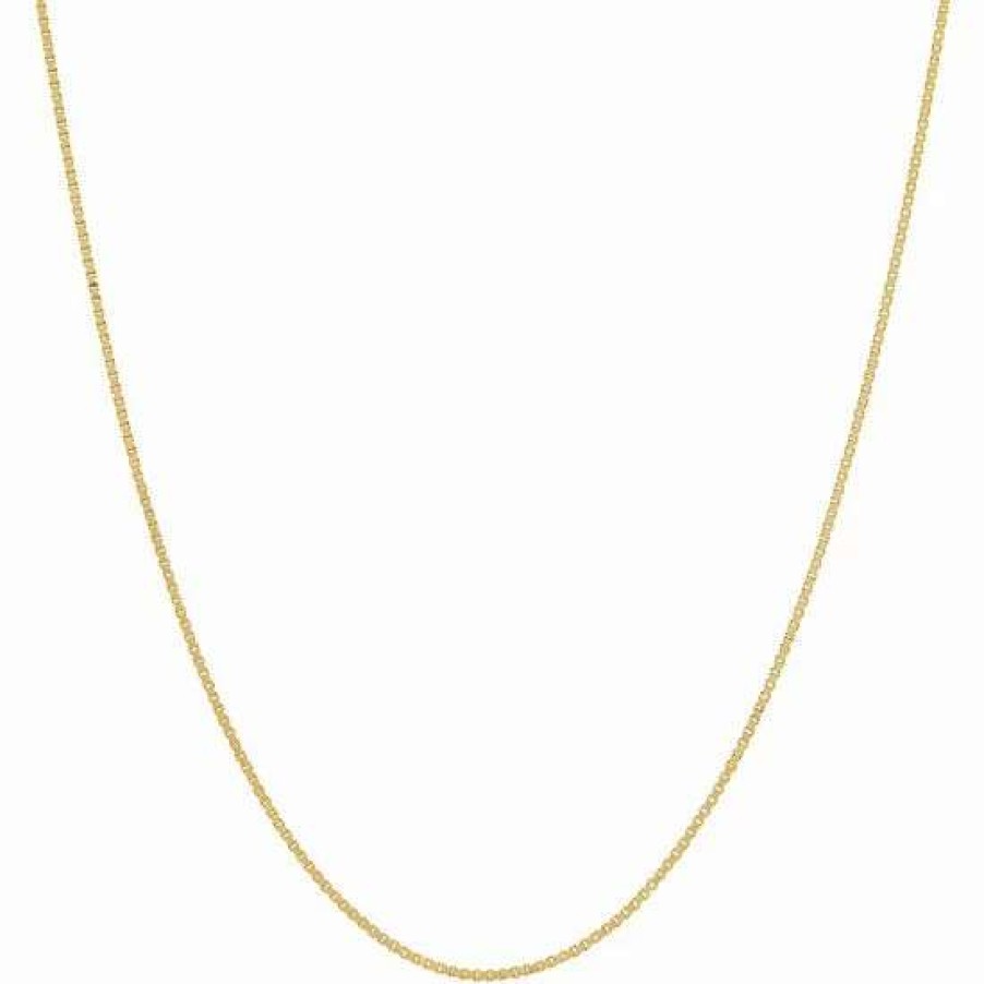 Jewelry * | Hot Sale Everlasting Gold 14K Gold Diamond-Cut Box Chain Necklace 20-In.