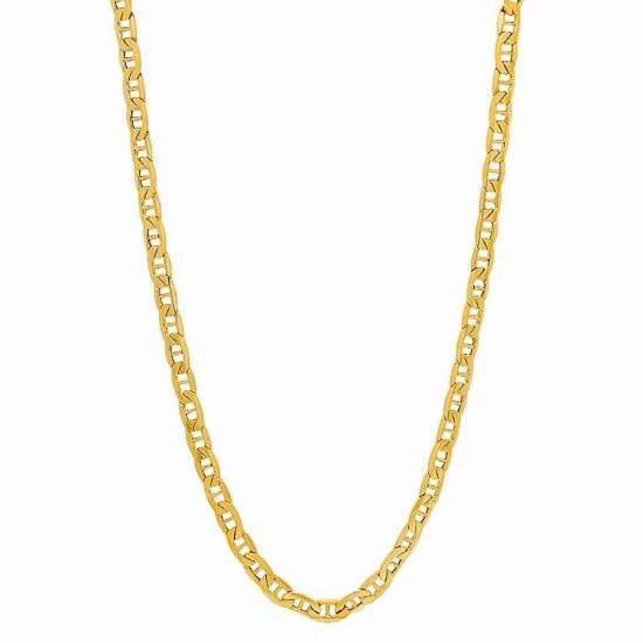 Jewelry * | Flash Sale Men'S Everlasting Gold 10K Gold 5.5 Mm Mariner Chain Necklace