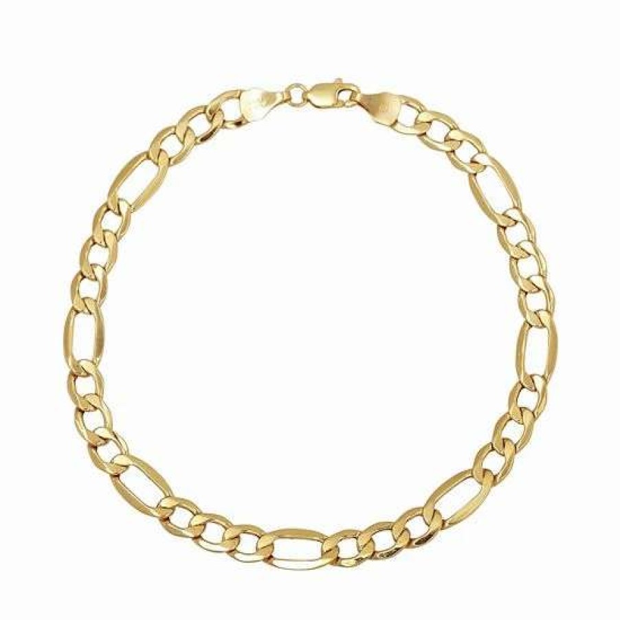 Jewelry * | Budget Everlasting Gold 14K Gold Figaro Chain Bracelet