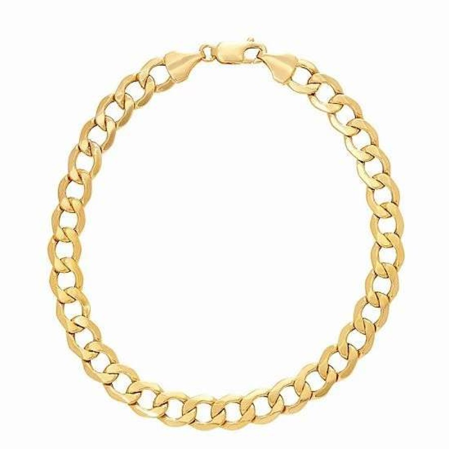 Jewelry * | Cheapest Everlasting Gold Men'S 10K Gold Curb Chain Bracelet