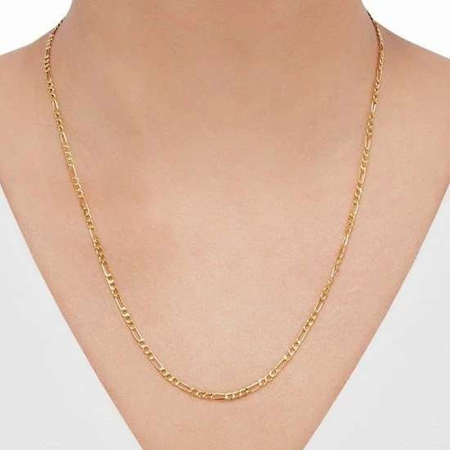 Jewelry * | Best Pirce Everlasting Gold 14K Gold Figaro Chain Necklace