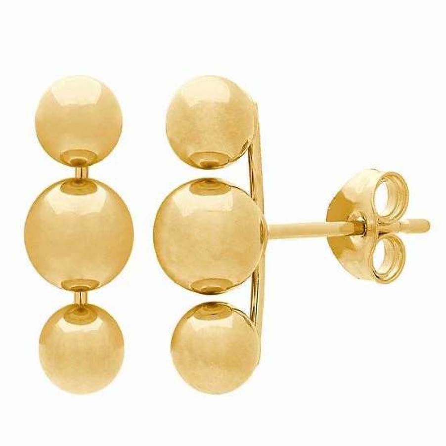 Jewelry * | Buy Everlasting Gold 14K Gold Multi-Ball Stud Earrings