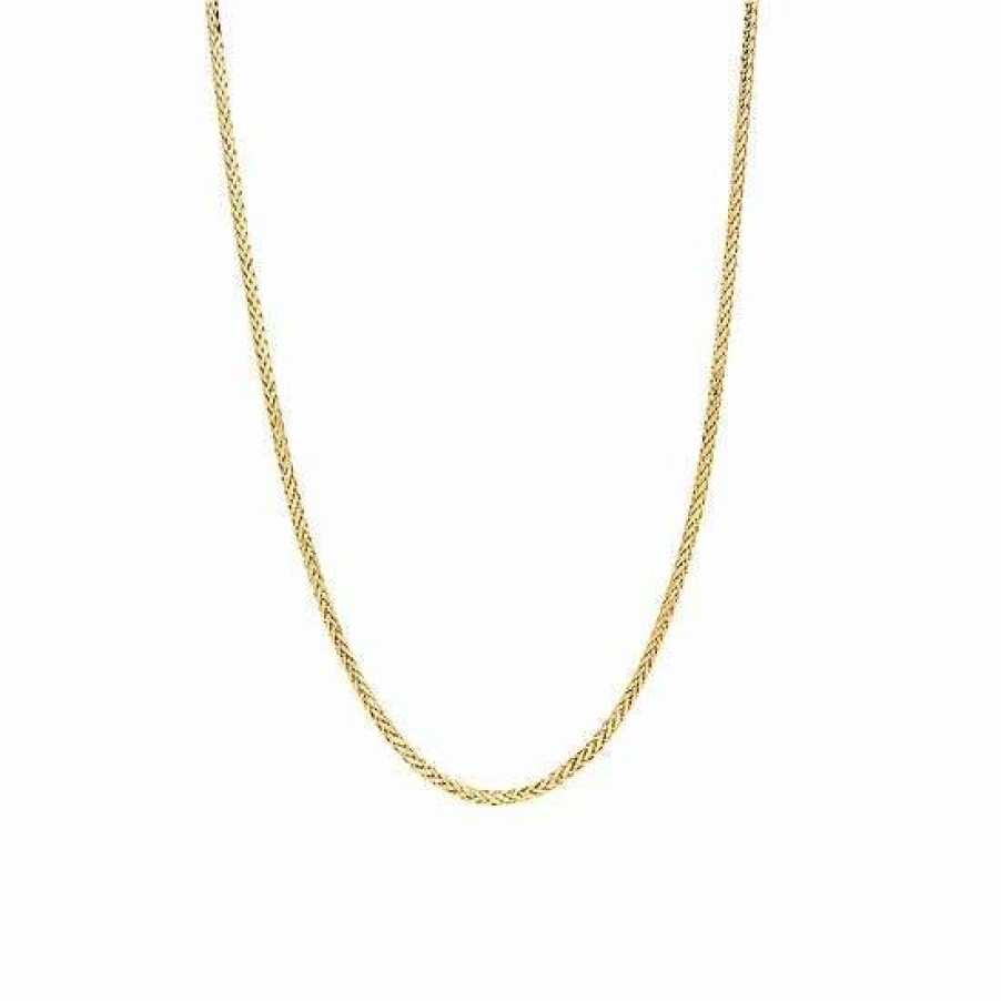 Jewelry * | Brand New Everlasting Gold 14K Gold 2.7 Mm Hollow Square Wheat Chain Necklace 22 In.