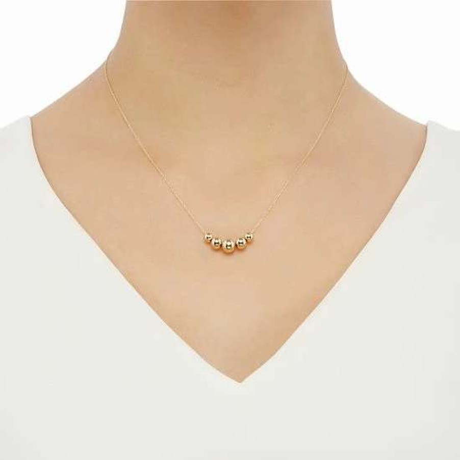 Jewelry * | Best Sale Everlasting Gold 14K Gold Graduated Bead Necklace