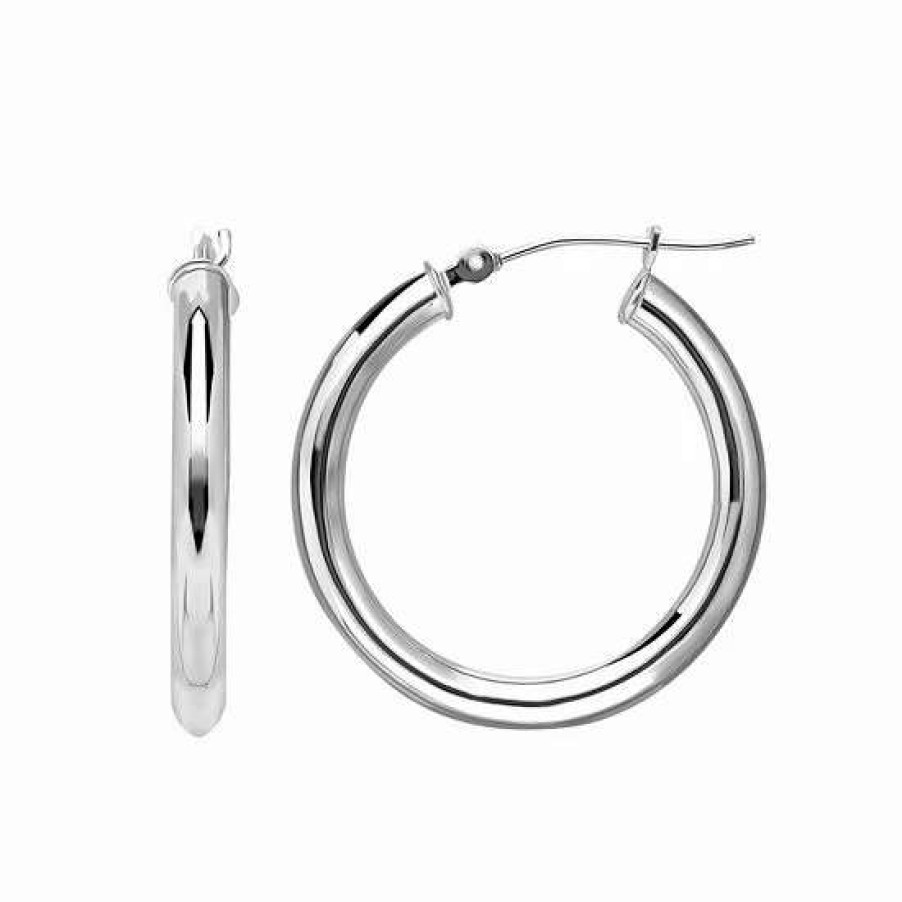 Jewelry * | Discount Everlasting Gold 14K Gold Tube Hoop Earrings