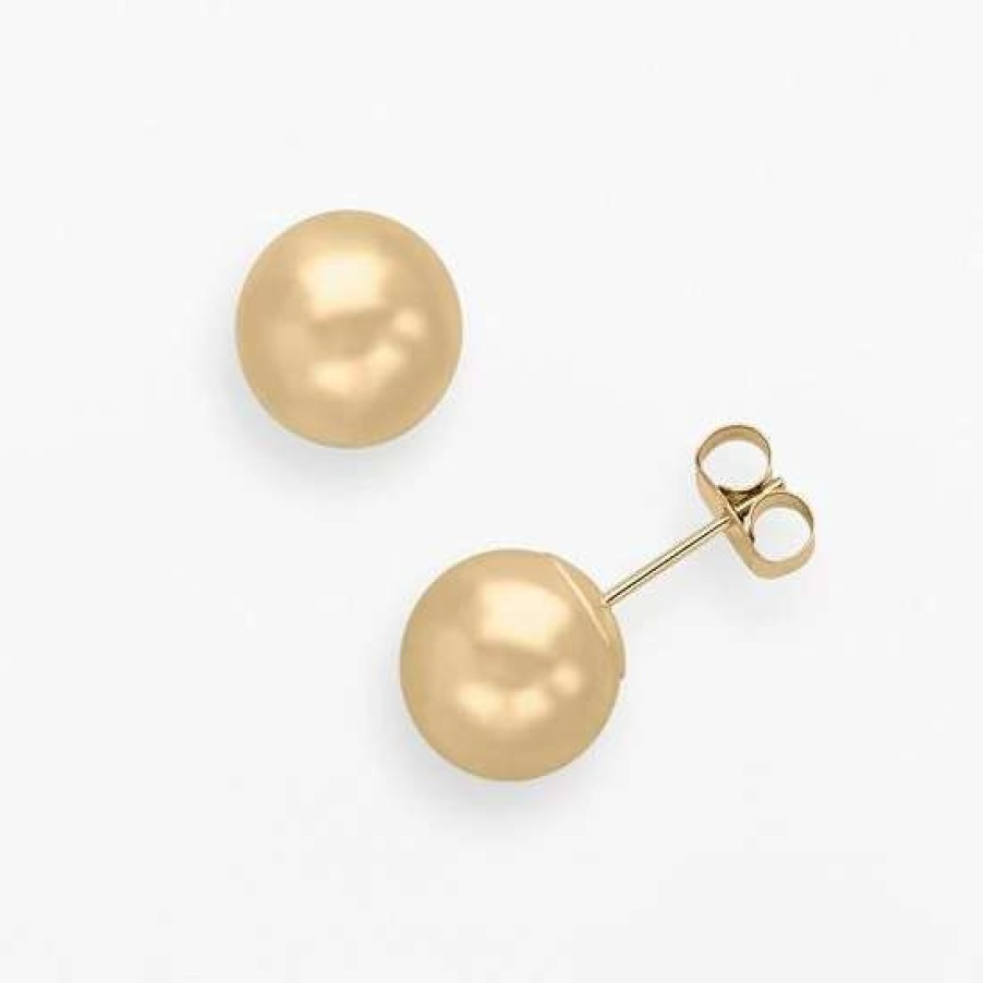 Jewelry * | Deals Everlasting Gold 10K Gold Ball Stud Earrings