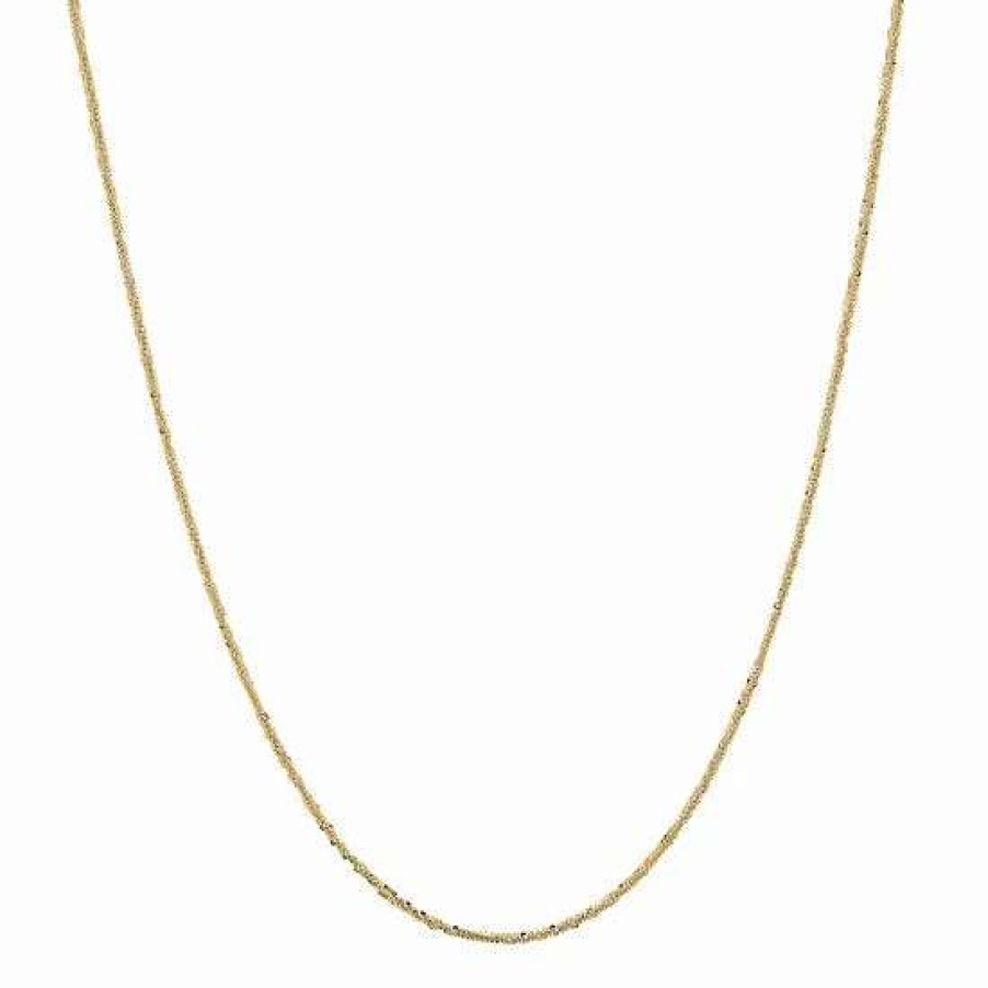 Jewelry * | New Everlasting Gold 14K Gold Crisscross Chain Necklace